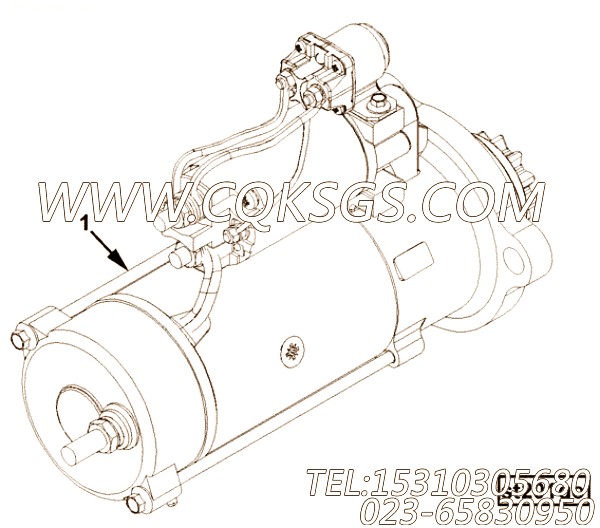 【起动马达】康明斯CUMMINS柴油机的4974165 起动马达