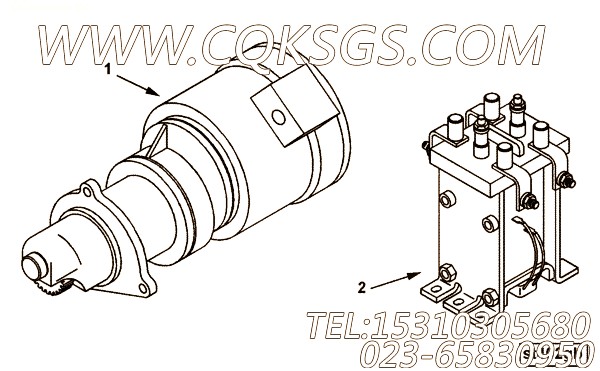 【起动马达】康明斯CUMMINS柴油机的3408251 起动马达