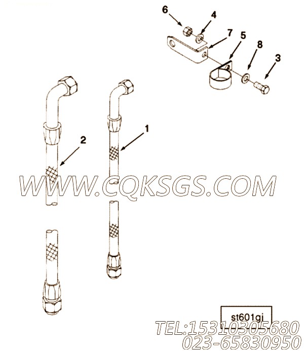 【柔性软管】康明斯CUMMINS柴油机的AS20017 SL 柔性软管