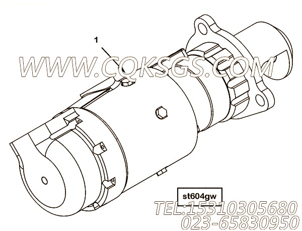 【起动马达】康明斯CUMMINS柴油机的4968922 起动马达