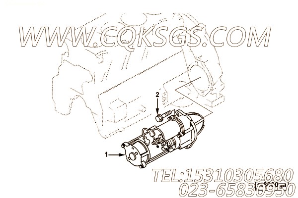 【起动电动机】康明斯CUMMINS柴油机的C6008631310 起动电动机