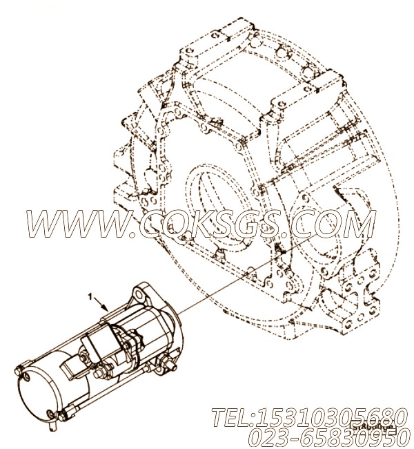 【起动马达】康明斯CUMMINS柴油机的5256155 起动马达