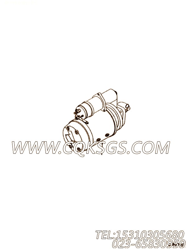 【起动马达】康明斯CUMMINS柴油机的3908594 起动马达