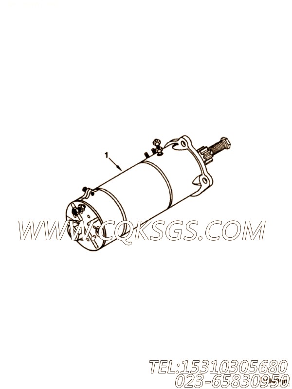 【起动马达】康明斯CUMMINS柴油机的3975137 起动马达