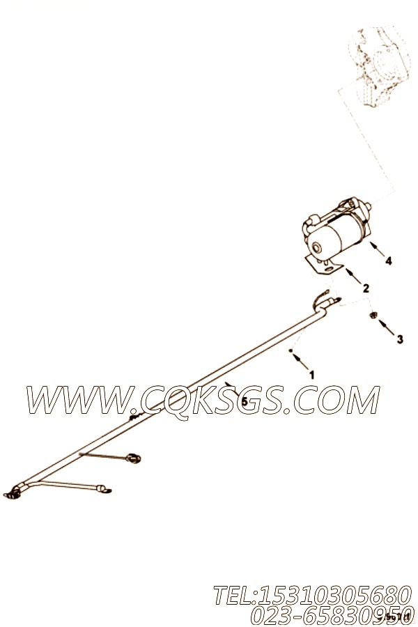 【线束】康明斯CUMMINS柴油机的3947034 线束