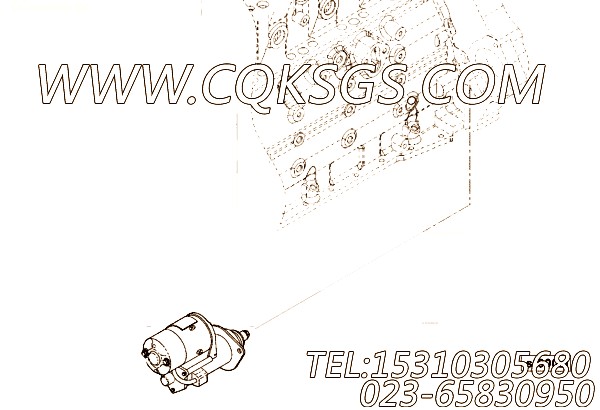 【起动马达】康明斯CUMMINS柴油机的3935891 起动马达