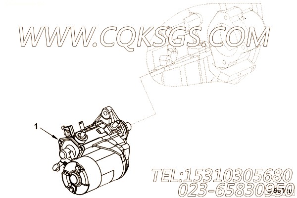 【柴油机QSB6.7-G6的起动机组】 康明斯起动机,参数及图片
