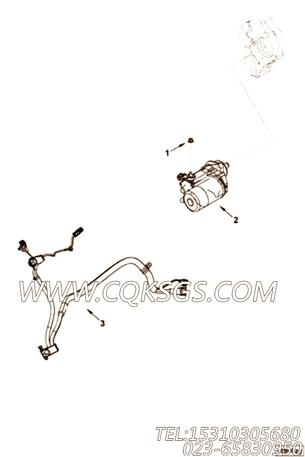 【线束】康明斯CUMMINS柴油机的3958074 线束