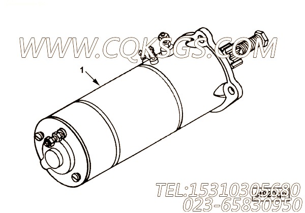【起动马达】康明斯CUMMINS柴油机的3280847 起动马达