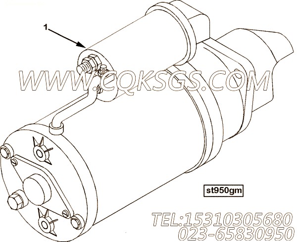 【起动马达】康明斯CUMMINS柴油机的3283812 起动马达