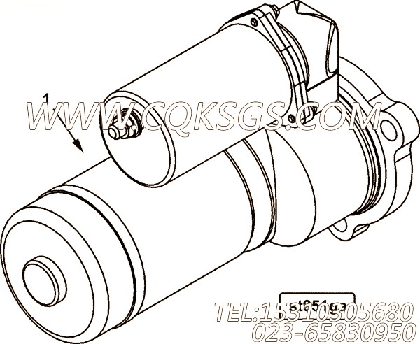 【起动马达】康明斯CUMMINS柴油机的4096194 起动马达