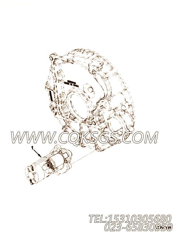 【起动马达】康明斯CUMMINS柴油机的5260756 起动马达