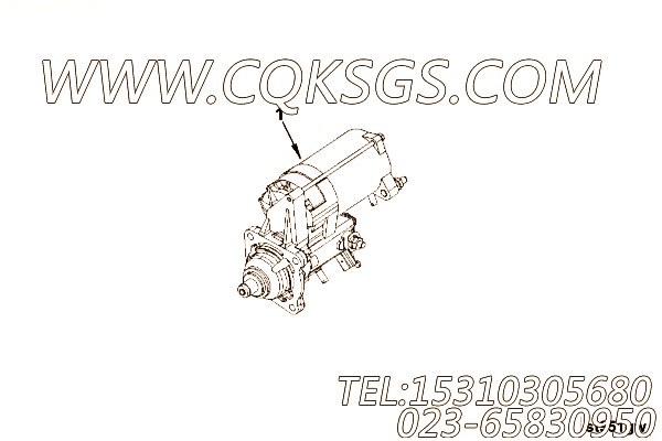 【起动马达】康明斯CUMMINS柴油机的4934036 起动马达