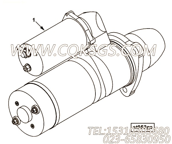 【起动马达】康明斯CUMMINS柴油机的4980283 起动马达