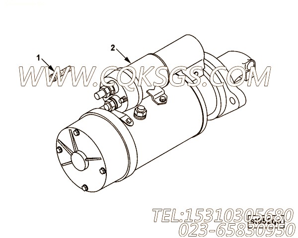 【起动马达】康明斯CUMMINS柴油机的3975134 起动马达