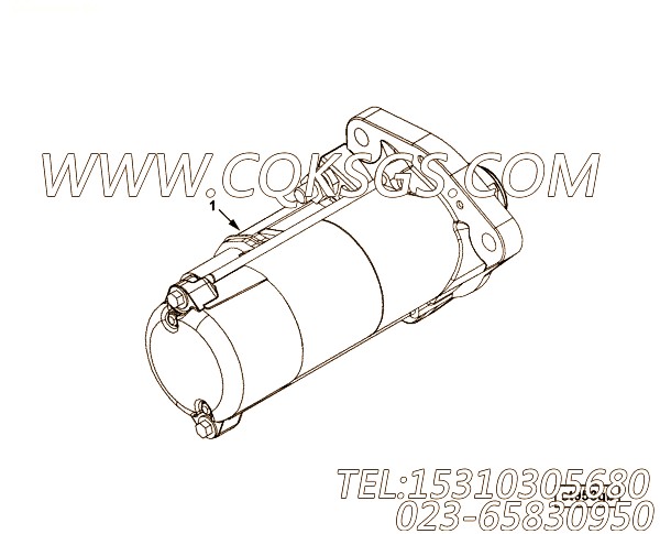 【起动马达】康明斯CUMMINS柴油机的4992285 起动马达