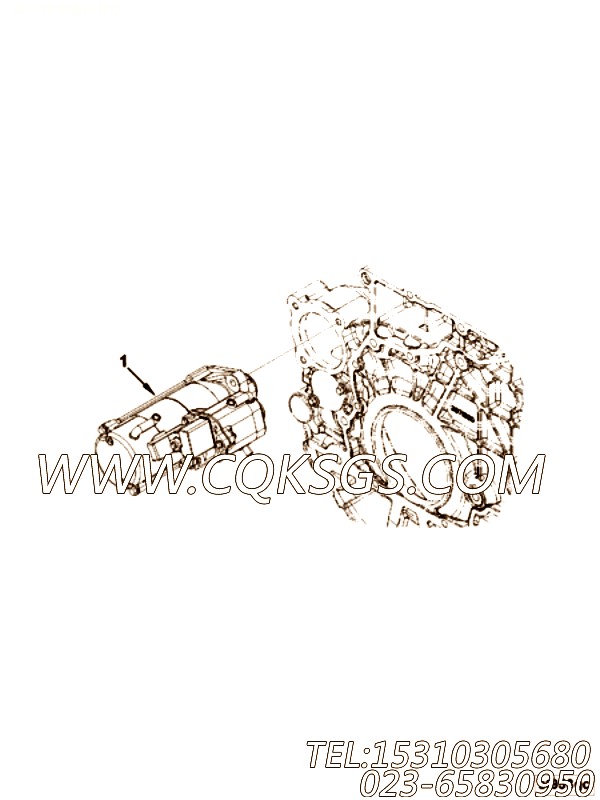 【起动马达】康明斯CUMMINS柴油机的4996706 起动马达