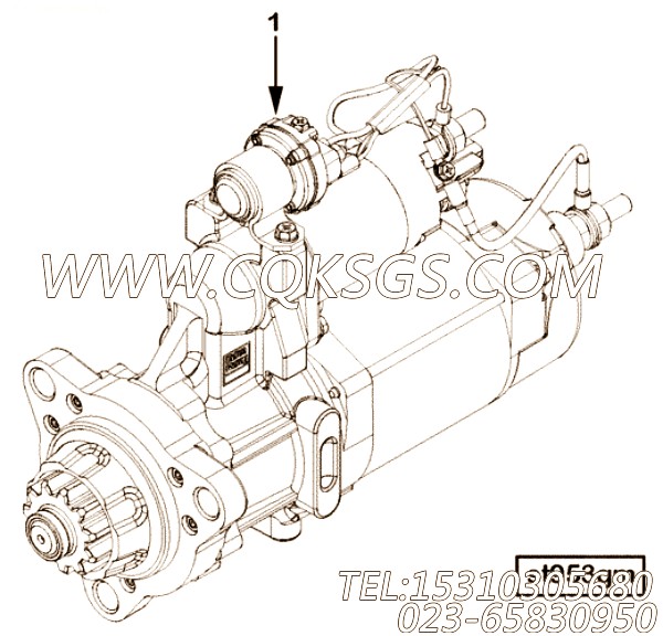 【起动马达】康明斯CUMMINS柴油机的2895341 起动马达