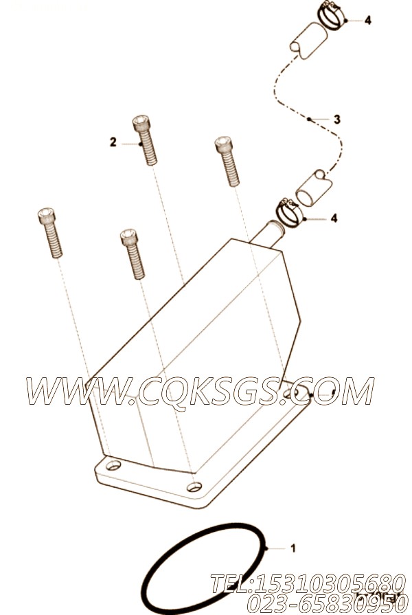 【卡箍】康明斯CUMMINS柴油机的3425609 卡箍