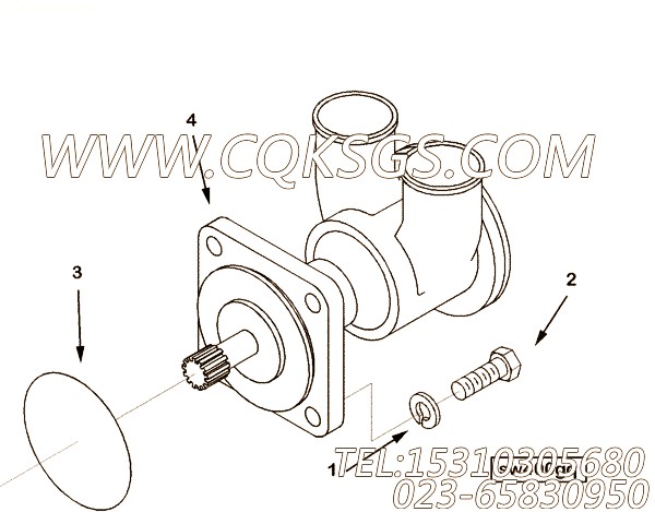 【海水泵】康明斯CUMMINS柴油机的3897791 海水泵