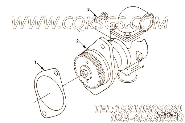 【海水泵】康明斯CUMMINS柴油机的3897194 海水泵