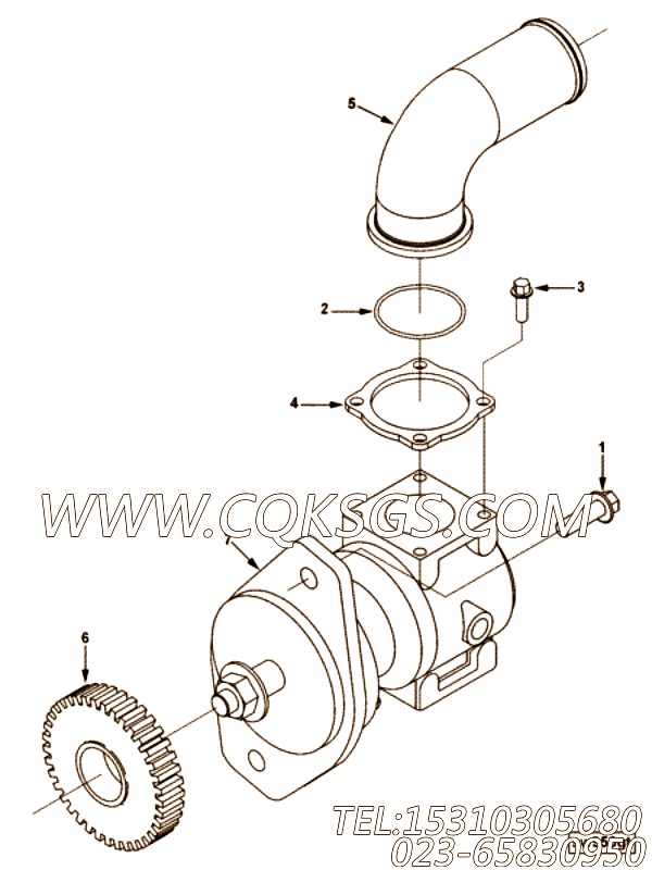 【法兰】康明斯CUMMINS柴油机的3974134 法兰