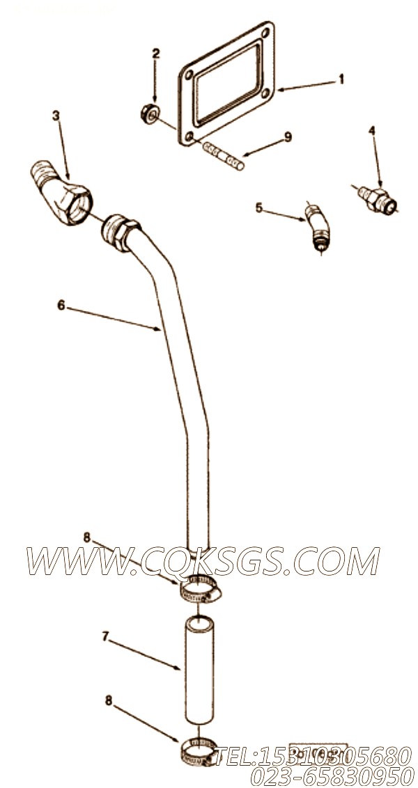 Tube, Turbo Oil Drain