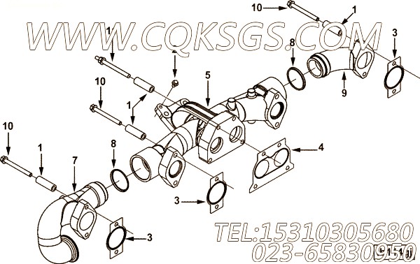 【热屏蔽】康明斯CUMMINS柴油机的3683791 热屏蔽