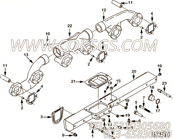 【Stud】康明斯CUMMINS柴油机的3255484 Stud