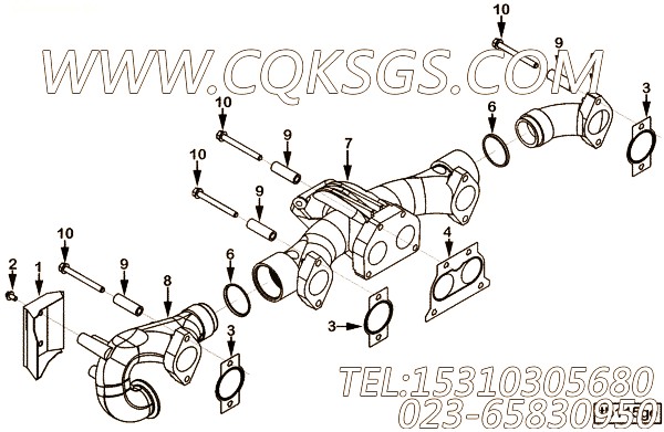 【热屏蔽】康明斯CUMMINS柴油机的2869976 热屏蔽