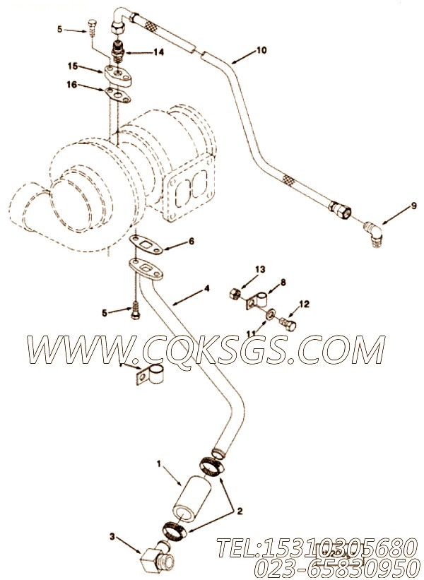 Tube, Tur Oil Drain