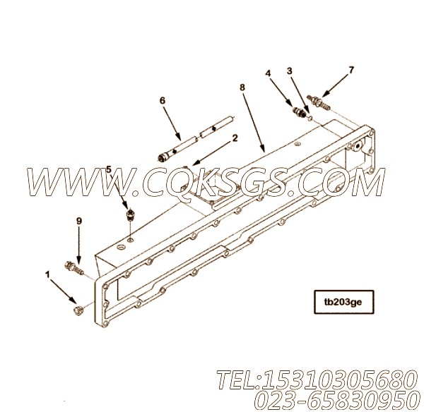 【柔性软管】康明斯CUMMINS柴油机的3161503 柔性软管