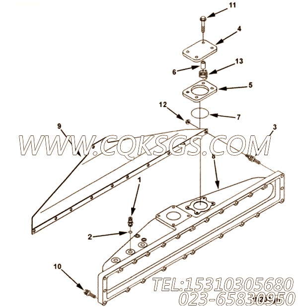 【热屏蔽】康明斯CUMMINS柴油机的3606669 热屏蔽
