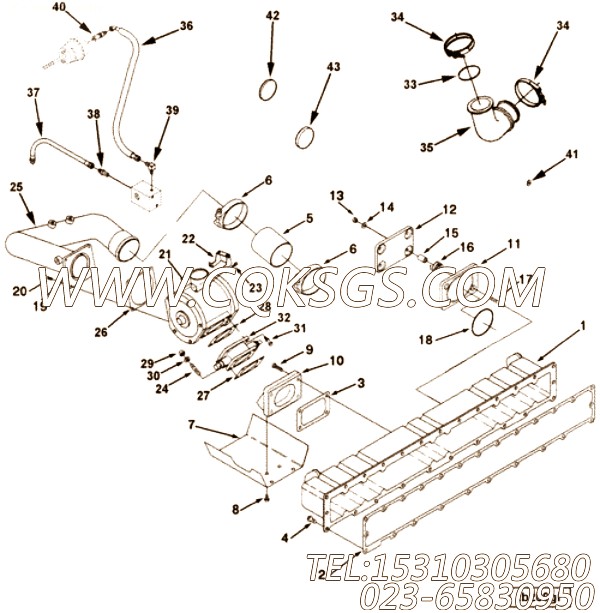 【热屏蔽】康明斯CUMMINS柴油机的3899621 热屏蔽