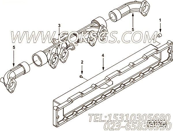 【M11的背面输出旁通阀】康明斯CUMMINS柴油机的4906817 M11的背面输出旁通阀