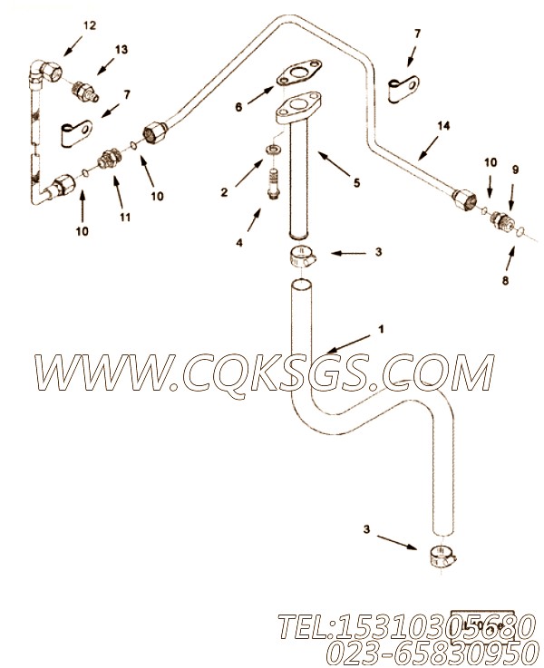 Tube, Lub Oil Supply