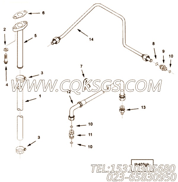【柔性软管】康明斯CUMMINS柴油机的3086021 柔性软管