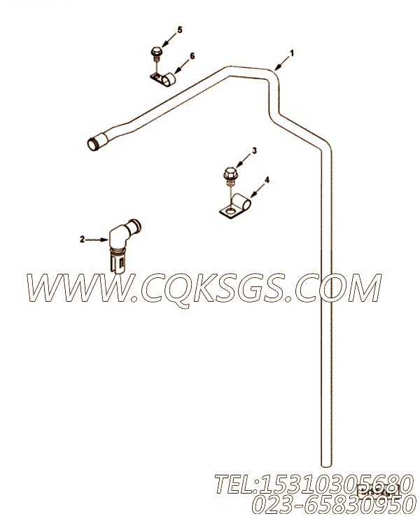 【模压管】康明斯CUMMINS柴油机的3972213 模压管