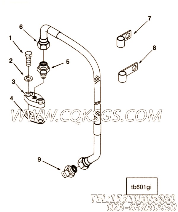 【柔性软管】康明斯CUMMINS柴油机的3627704 柔性软管