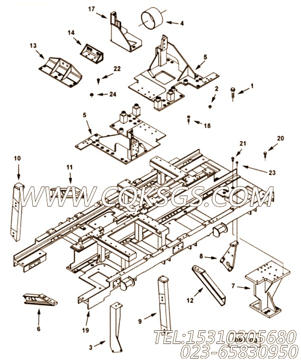 【连接支架】康明斯CUMMINS柴油机的3171548 连接支架