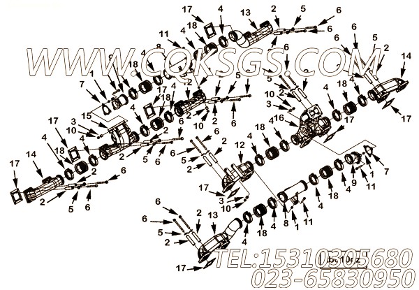 【排气歧管】康明斯CUMMINS柴油机的3640464 排气歧管
