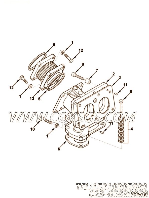 【真空膜盒】康明斯CUMMINS柴油机的4014138 真空膜盒