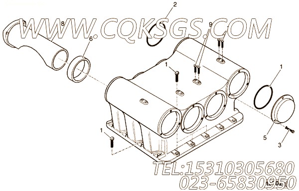 【防护罩】康明斯CUMMINS柴油机的3423815 防护罩
