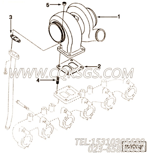 【涡轮增压器】康明斯CUMMINS柴油机的3531721 涡轮增压器