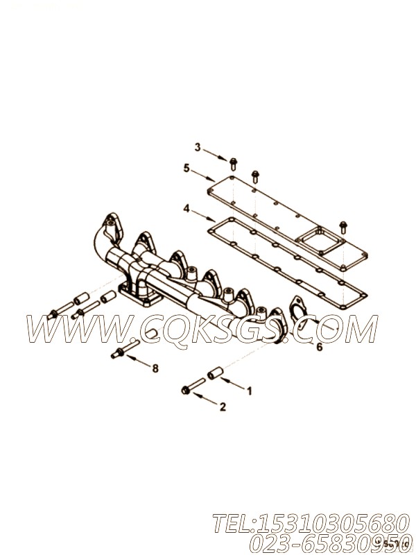 【六角法兰六角螺钉】康明斯CUMMINS柴油机的3944087 六角法兰六角螺钉