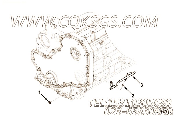 【机油引流管】康明斯CUMMINS柴油机的3990150 机油引流管