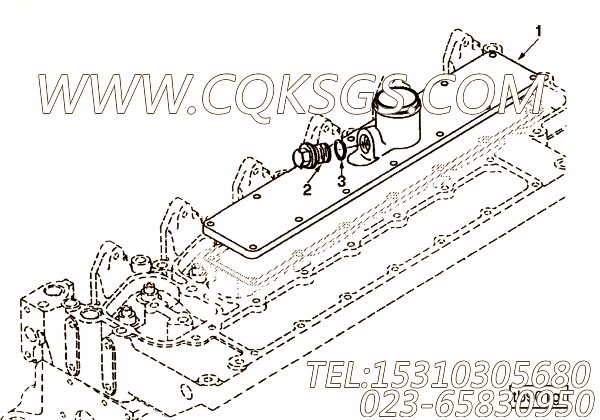 【进气歧管盖】康明斯CUMMINS柴油机的3904862 进气歧管盖