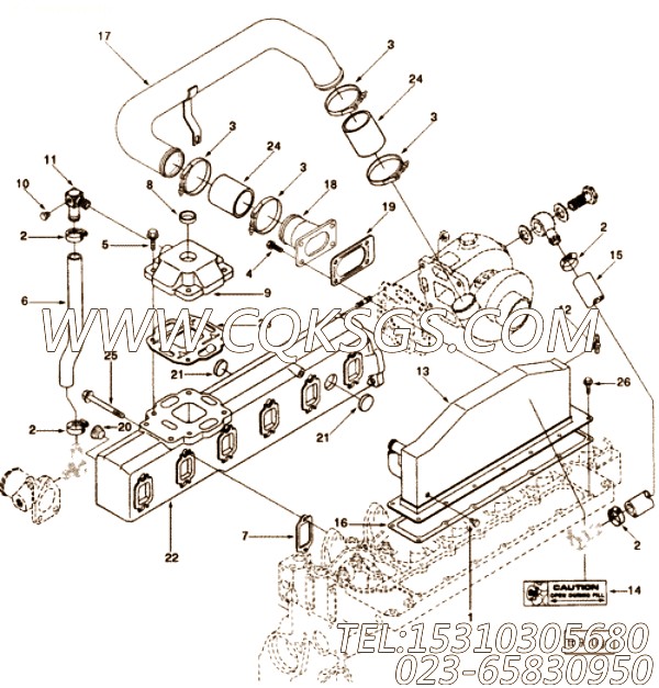 【涡轮增压器密封垫】康明斯CUMMINS柴油机的3916300 涡轮增压器密封垫
