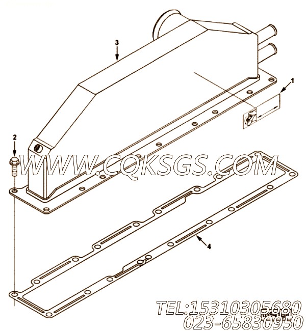 【中冷器】康明斯CUMMINS柴油机的3924733 中冷器