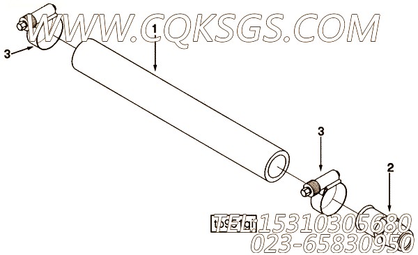 【软管】康明斯CUMMINS柴油机的3282919 软管